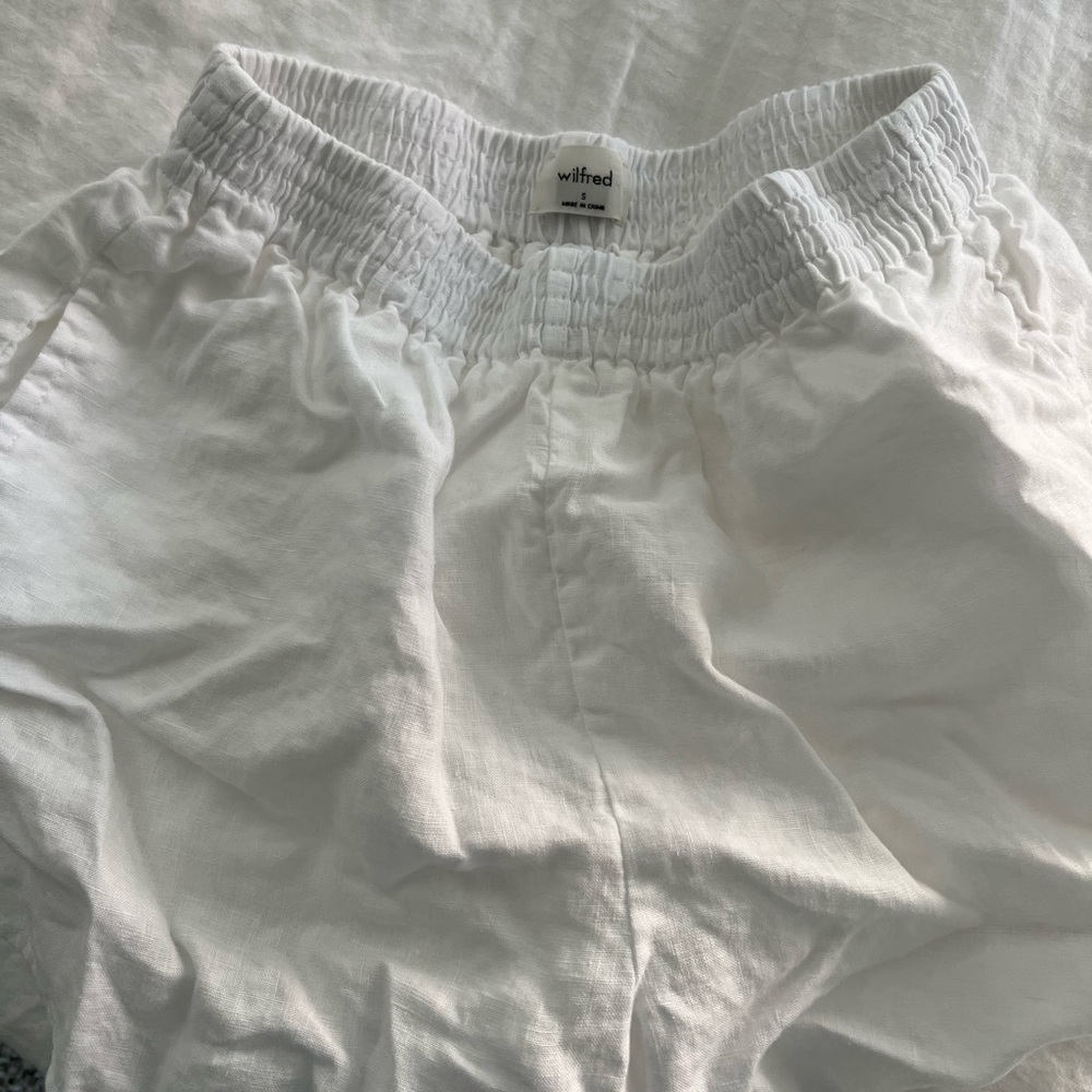 Aritzia Wilfred Free Women's Gelato Linen Shorts